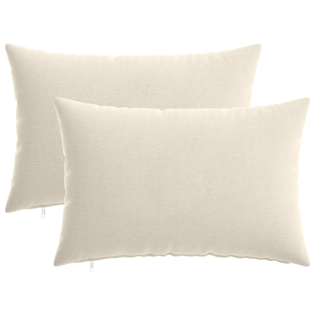 Cuscino con cuscino HEERLEN 2 pz Crema Tessuto Chenille 923941
