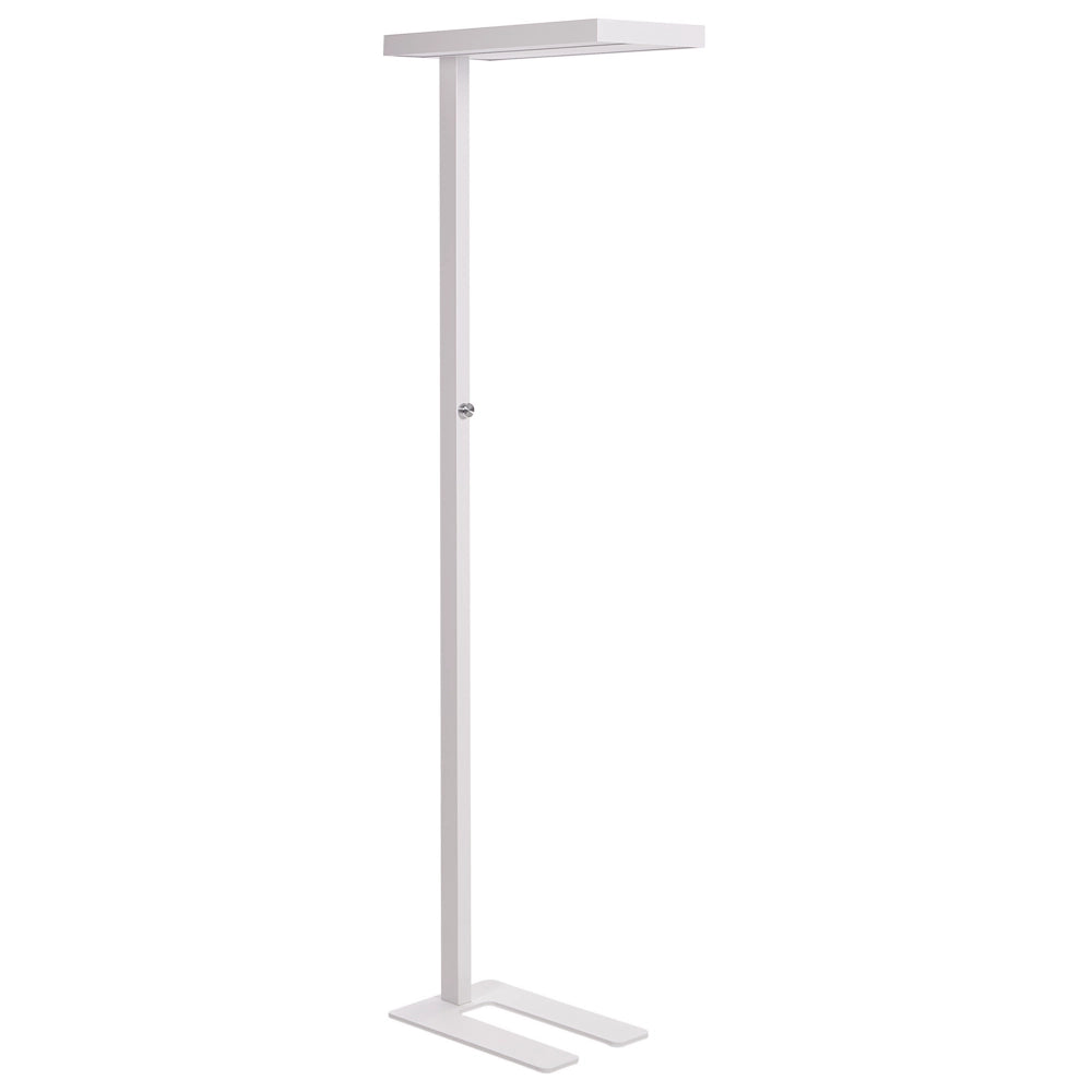 Lampada da terra a LED in metallo bianco con interruttore 197 cm soggiorno camera da letto