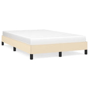 Letto matrimoniale | Letto per adulti | Giroletto senza Materasso Crema 120x190cm in Tessuto