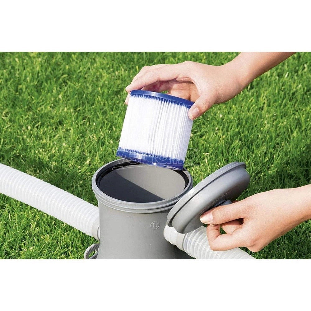 Trade Shop - Set 2 Pezzi Filtro A Cartuccia I Per Pompe Da 1.249 Lt/h Ricambio Piscina 58093 -