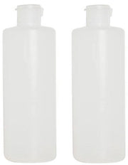 Bottiglie in plastica 200ml/400ml - 2 pezzi - Flessi riutilizzabili per viaggio - Coperchi a scatto - Protezione contro le reazioni chimiche - Plastica duratura - Set per il viaggio