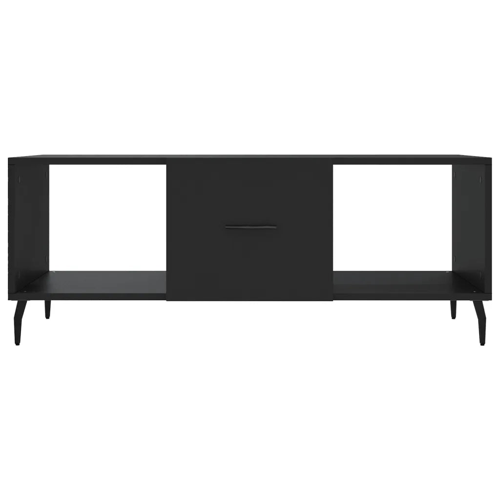 Tavolino da salotto | Tavolino da caff¨¨ | Tavolino da Soggiorno Nero 102x50x40 cm in Legno Multistrato