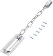 Chiusura di sicurezza per porte - Catena di sicurezza in acciaio inossidabile - Antifurto - Accessori per la serratura - Viti di fissaggio - Robusta e duratura