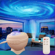 Proiettore di cielo stellato, lampada ambientale a laser, luce musicale aurorale con Bluetooth, illuminazione di effetto, altoparlante