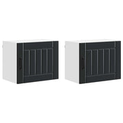 Set di 2 pensili da cucina moderni e pratici 50 x 31 x 40 cm in legno composito nero 02_0053926