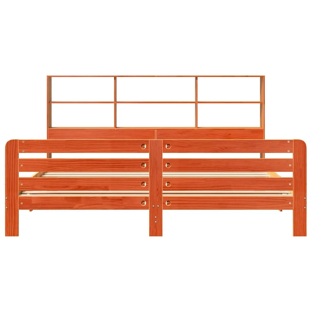 Giroletto senza Materasso Marrone Cera 180x200 cm Legno di Pino 3309934