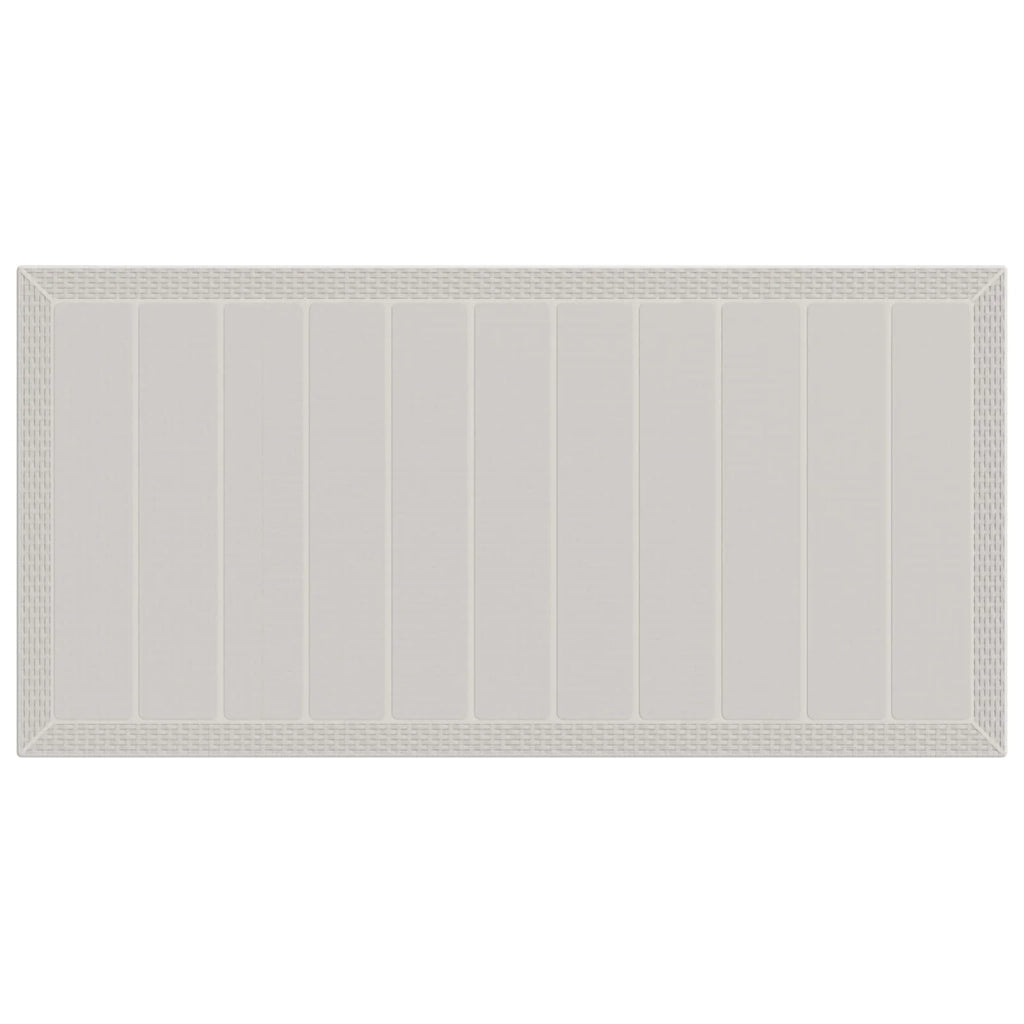 Set da Pranzo per Giardino 9 pz Bianco e Crema PP 3430159