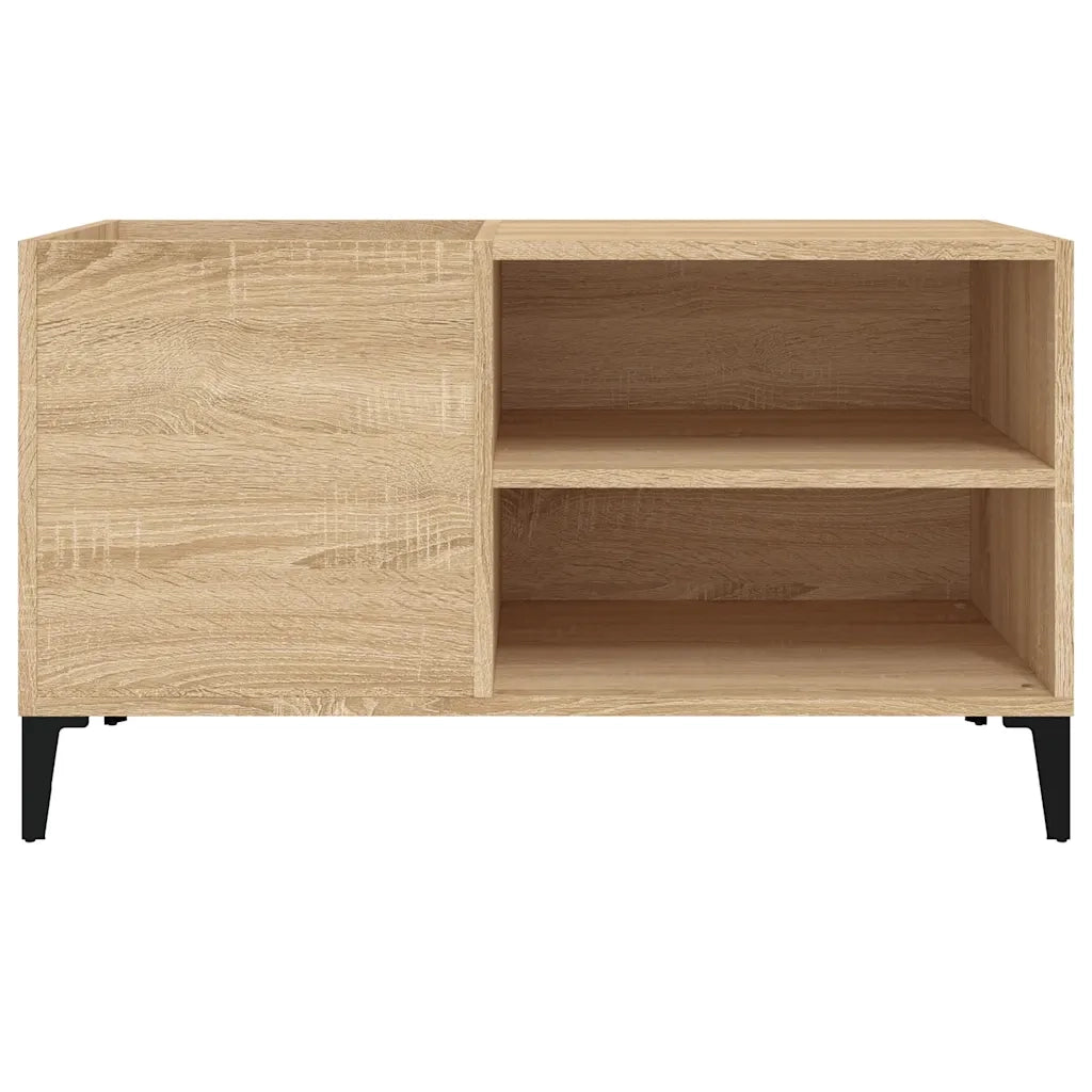 vidaXL Mobile Porta Dischi Rovere Sonoma 84,5x38x48 Legno Multistrato