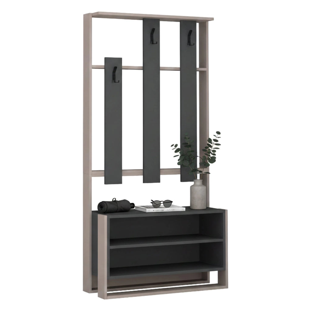 Toraji, Mobile da Ingresso 6 Paia, 90x36x180h cm Beige