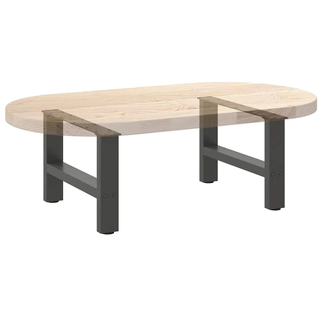 Set di 2 gambe robuste quadrate regolabili per tavolino da caffè 50 x 30-31 cm in acciaio antracite 02_0057502