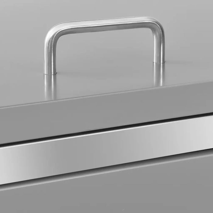 Copri Bidoni Pattume Doppio 138x77,5x115,5cm Acciaio Inox cod mxl 51405