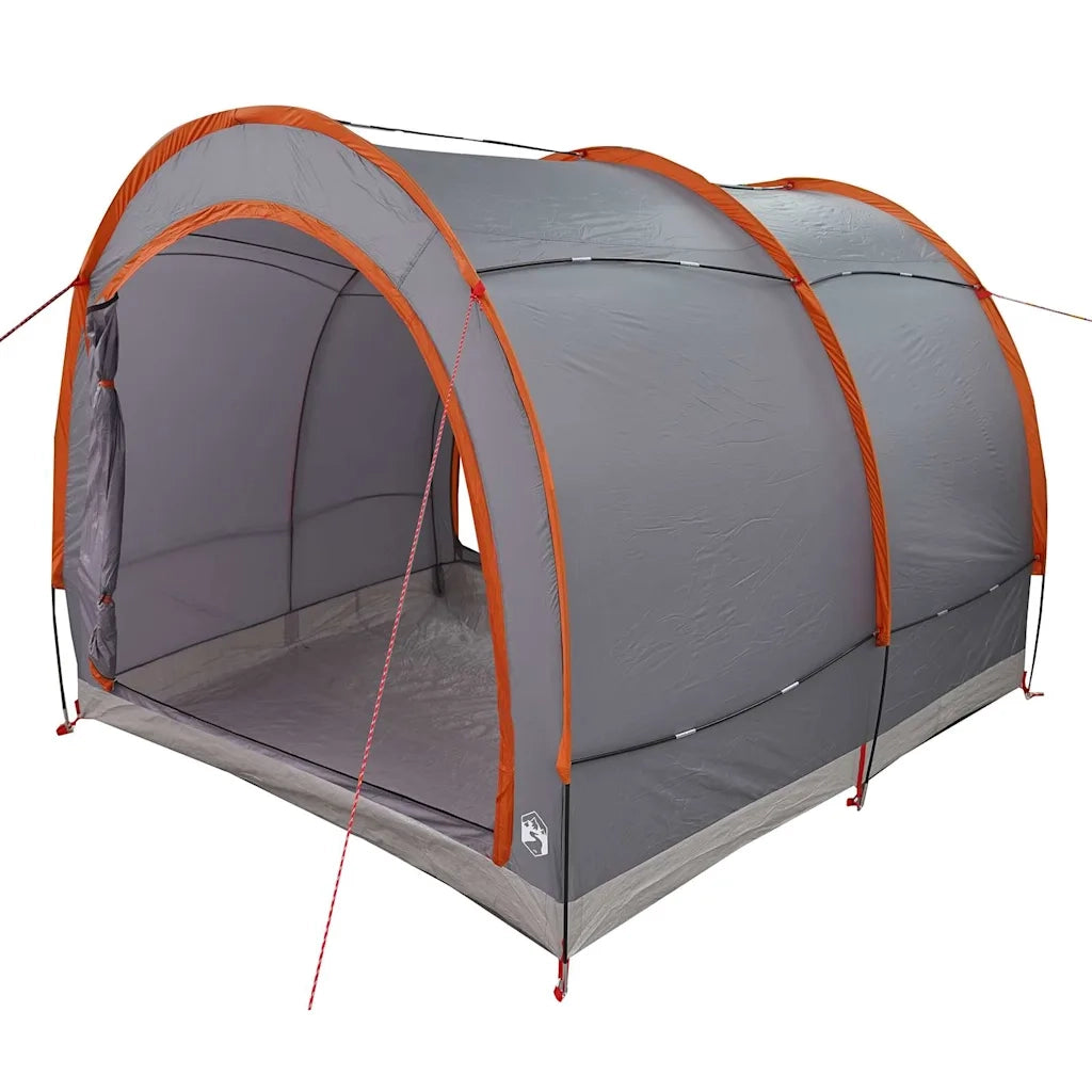 Tenda porta biciclette-Tenda deposito bici da esterno Grigio e arancione 256 x 222 x 182 cm