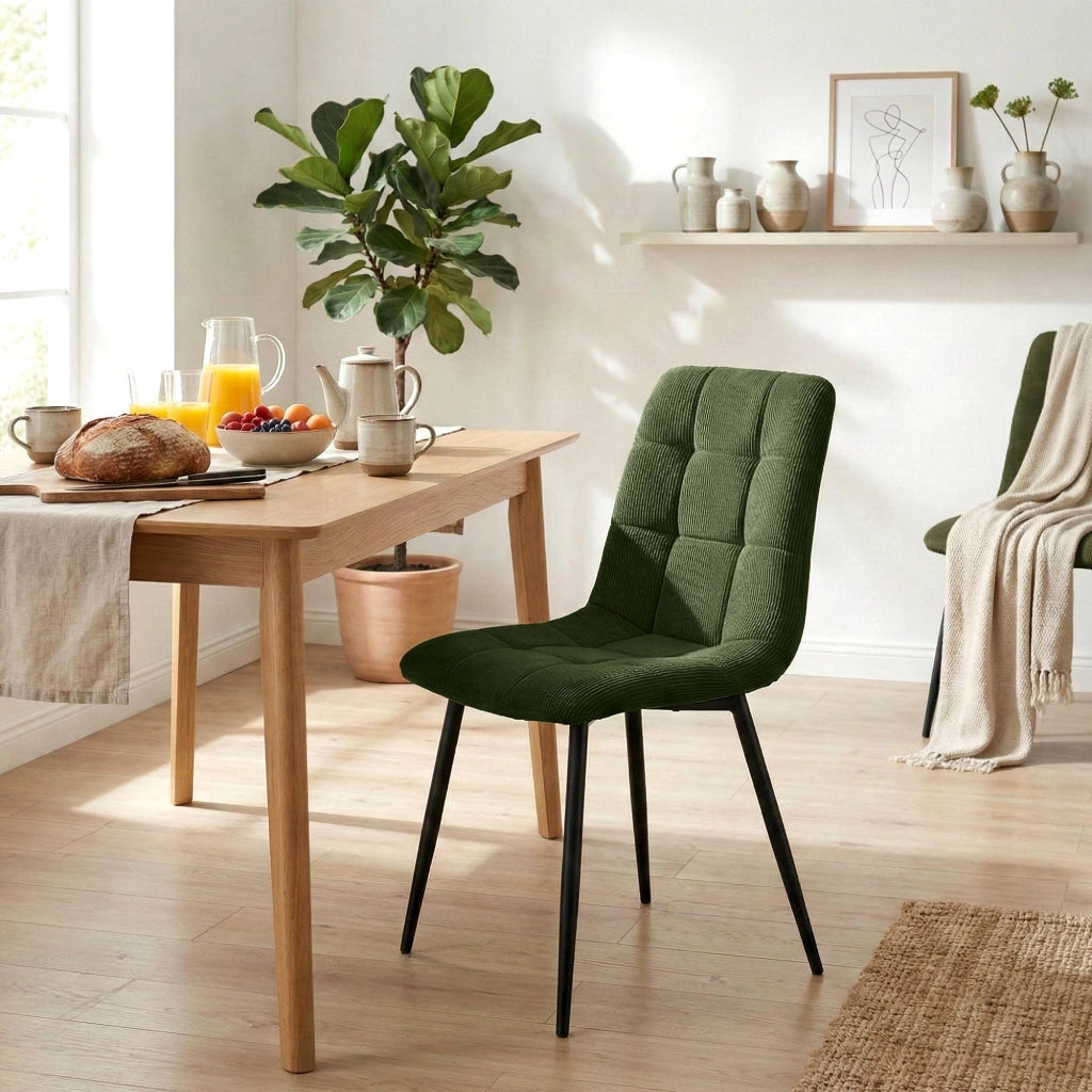 Set di 2 sedie da pranzo Antibes Cord 5