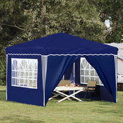 Tenda per feste a pop-up 288 x 288 x 245 cm Blu Tessuto Oxford