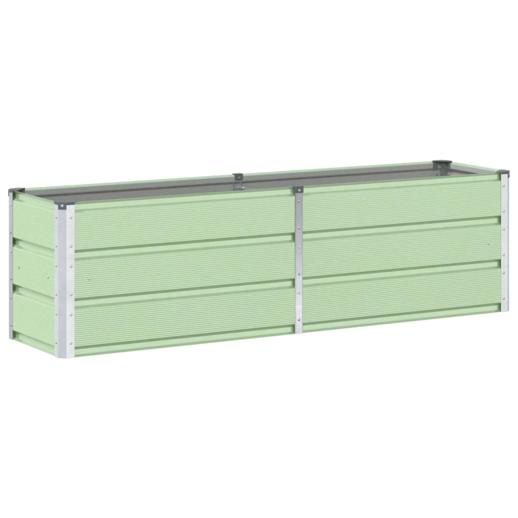Fioriera | Cassetta per fiori | Vaso Verde 160 x 40 x 45 cm Acciaio
