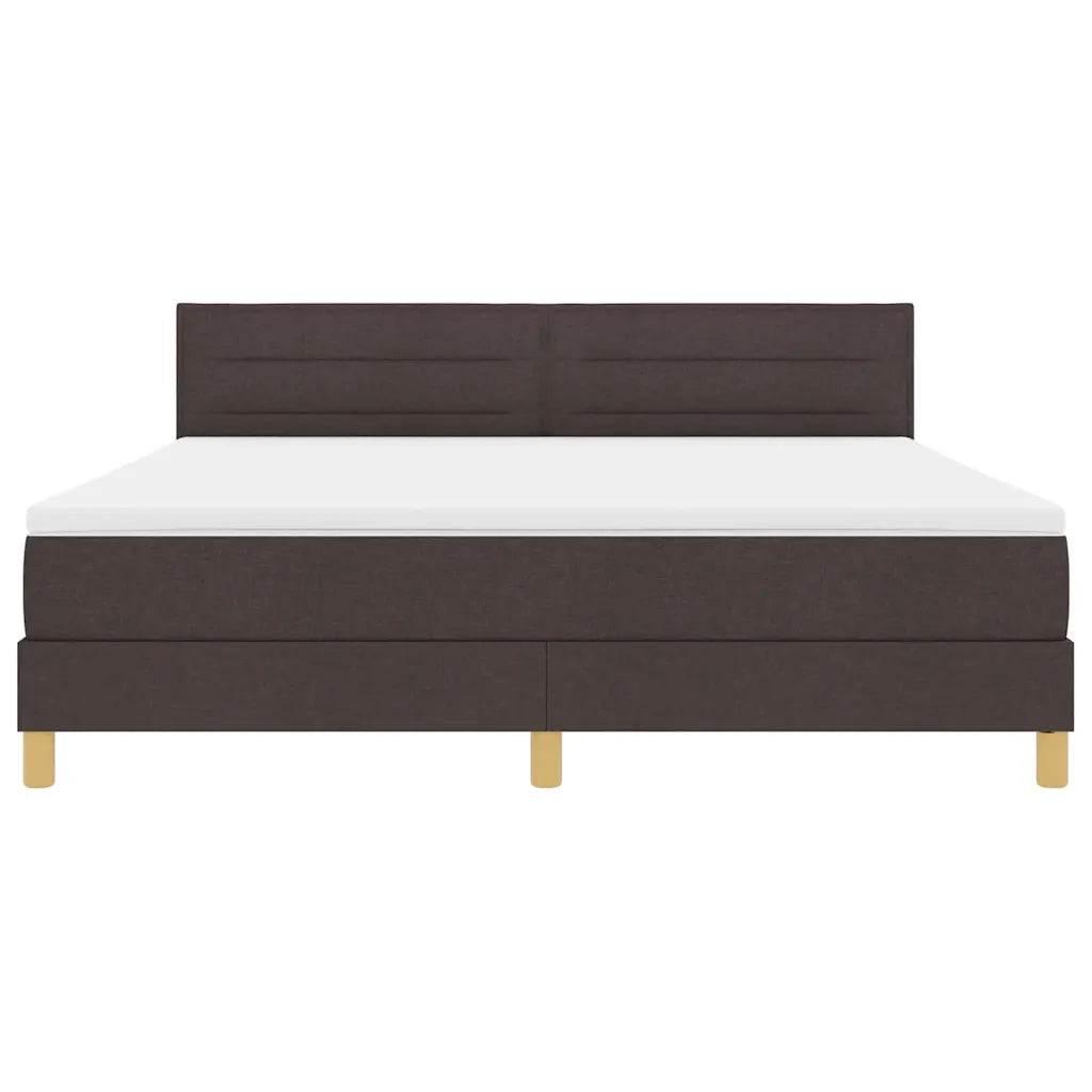 Letto a molle con cuscino Marrone Scuro 180 x 200 cm Tessuto 3338863