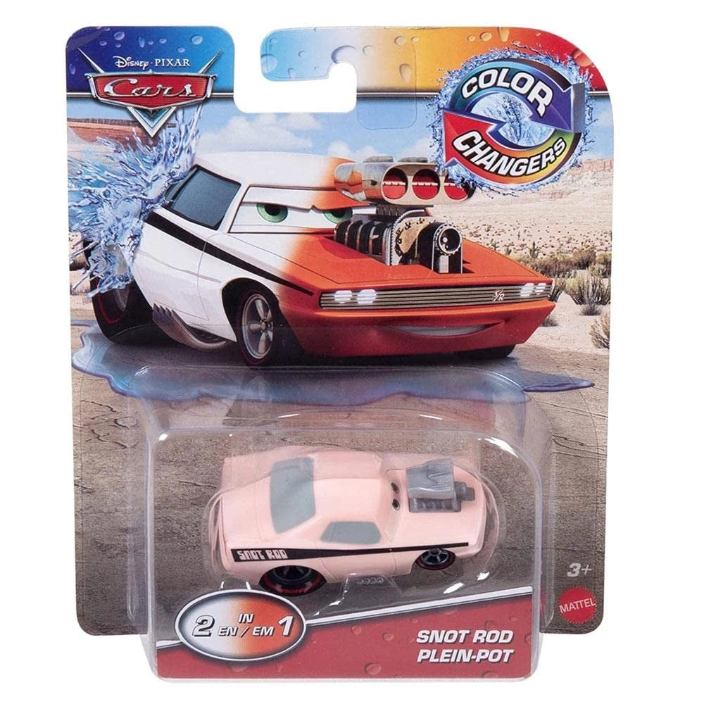 Veicolo Cambia colore Disney Cars,SNot Rod,Mattel,Eta 3+