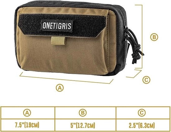 Borsa da Cintura Tattica, Borsa MOLLE per EDC, Borsa Cinturona Impermeabile per Camping, Escursionismo, Ciclismo, Arrampicata e Viaggio