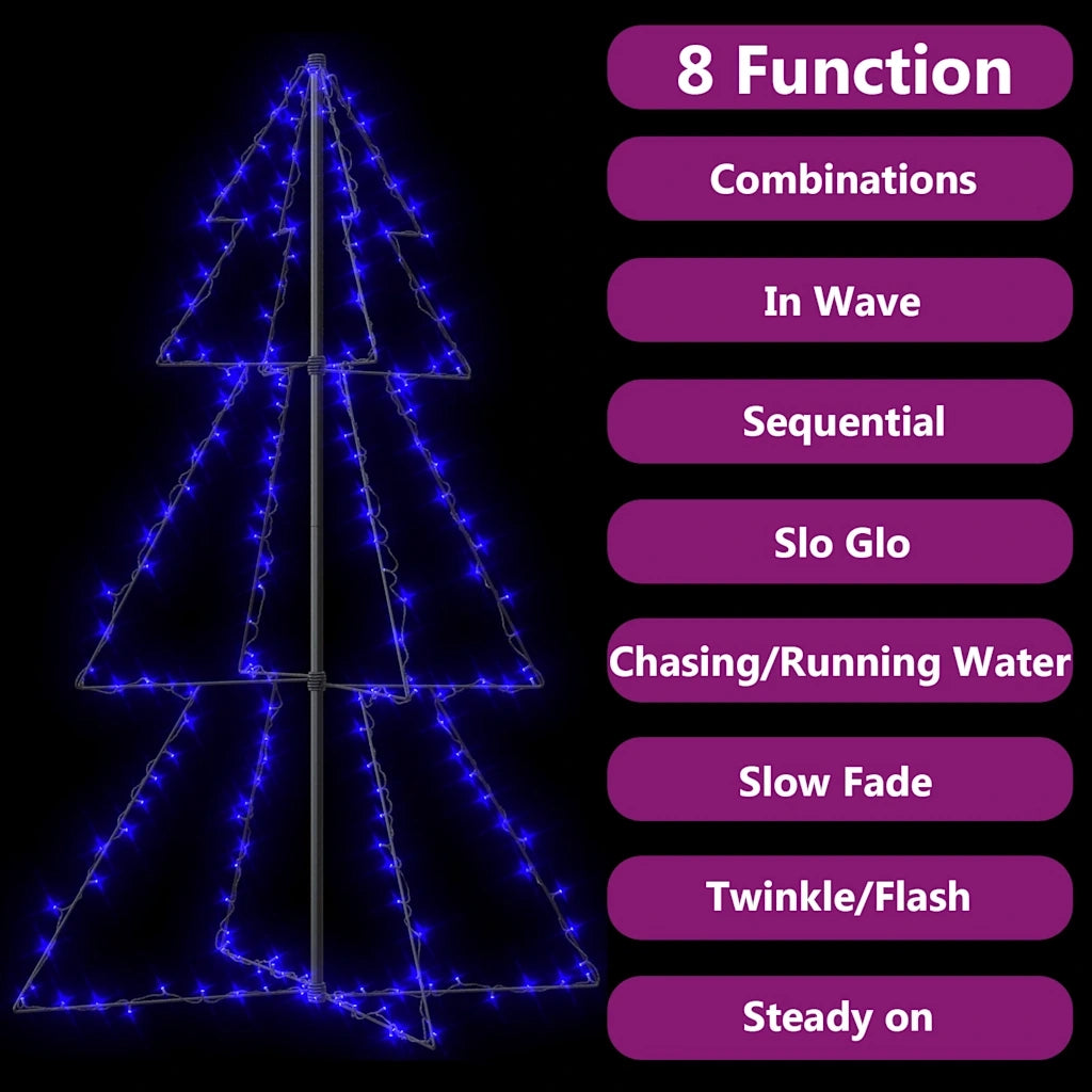 Albero di Natale a Cono 200 LED per Interni Esterni 98x150 cm cod mxl 25904