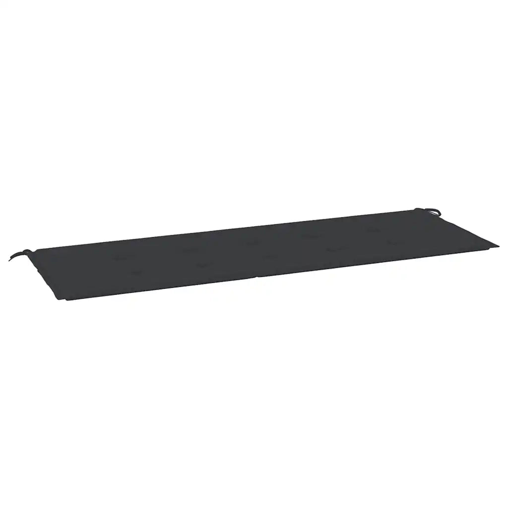 Cuscino per Panca Nero 150x50x4 cm in Tessuto Oxford 47619