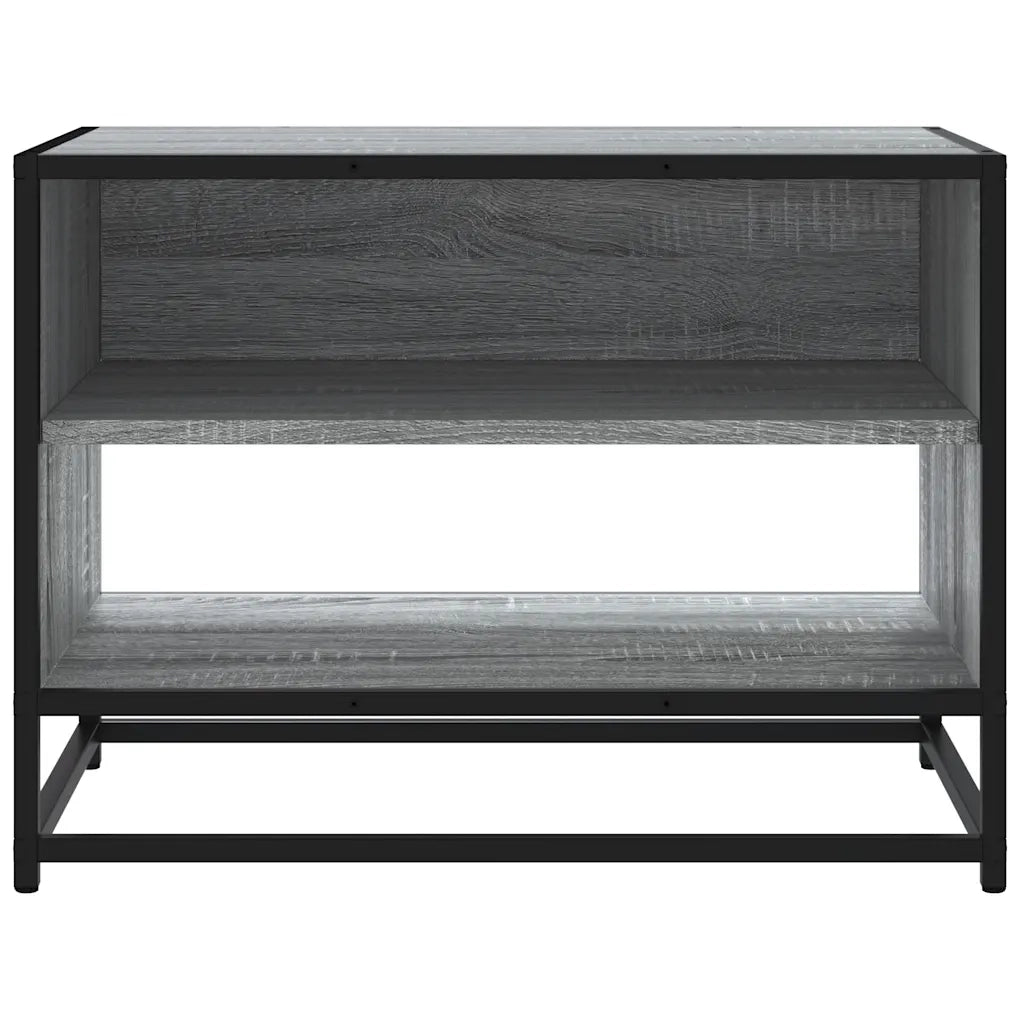 Mobile TV Grigio Sonoma 61x40x46 cm Legno Multistrato e Metallo