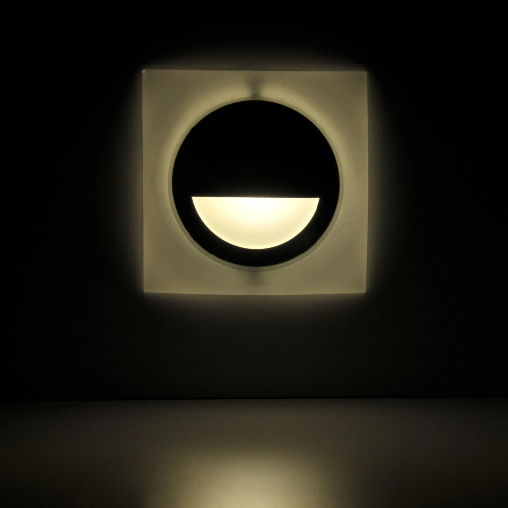 Lampada scala/facciata LED quadrata 3W 4000K IP44 Polux