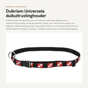 Supporto di attrezzatura da sub per immersioni universale - Manubrio per immersioni - Multifunzionale - Polyester/Acciaio inossidabile - Per immersioni/snorkeling - Peso 76g