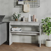 Tavolo Consolle Grigio Cemento 102x30x80 cm in Truciolato cod mxl 5627