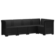 Divano da Giardino 5 Posti Stile Rattan PP Antracite 3444030