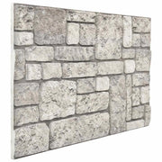 Pannelli da parete 10 pcs Grigio 100 x 50 cm Schiuma EPS