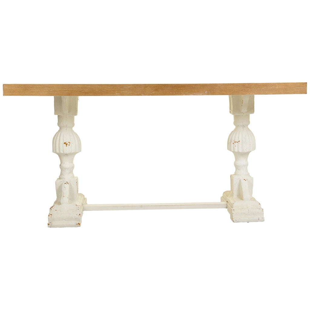 Tavolo da soggiorno in legno marrone 150x60x72h