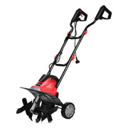 Motocoltivatore elettrico leggero 104,5 x 102 x 36,5 cm con 4 lame e doppia sicurezza nei colori rosso e nero 20_0012894