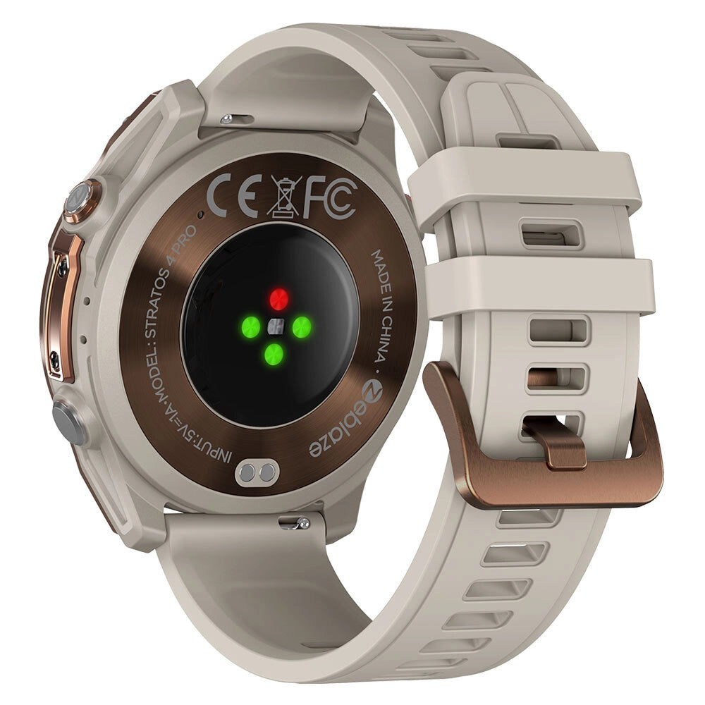 Smartwatch Orologio Intelligente con GPS; chiamate Bluetooth; schermo AMOLED da 1;43"; torcia; impermeabile 5 ATM - Bronze