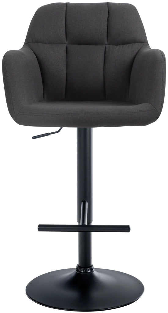 Barhocker Natoma Stoff schwarz