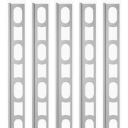 Profili in alluminio verniciato colore grigio argento 111 a l per finitura parete proangle *** pezzi 5 pz, confezione 1