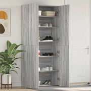 Mobile per scarpe-Scarpiera Grigio 80 x 35.5 x 180 cm Legno multistrato 754339