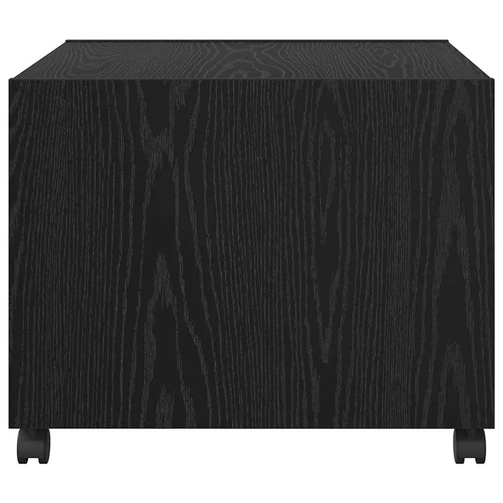 Tavolino da salotto con cassetto Rovere Nero 55 x 55 x 45cm 880470