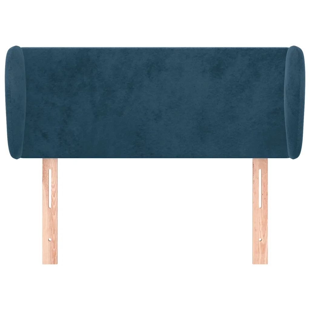 Testiera ad Orecchio Blu Scuro 83x23x78/88 cm in Velluto 3116898