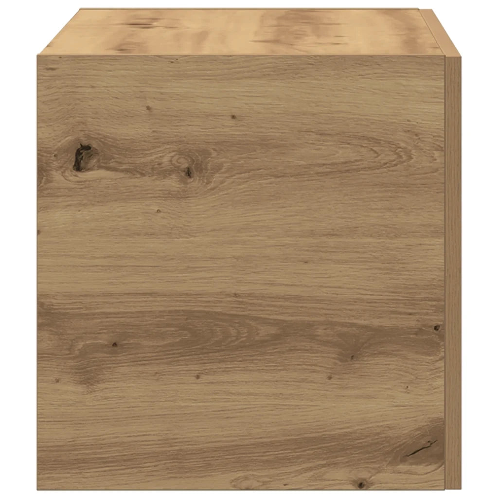 Armadietto a Muro | Mobile a Parete Rovere Artigianale 80x39x40 cm in Truciolato