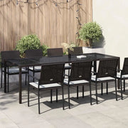 Tavolo da Giardino Marrone 250 x 100 x 75 cm polyrattan 362553