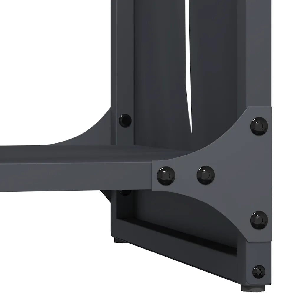 Rastrelliera per Legna da Ardere Antracite 40x30x80 cm CFW7055196