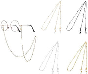 Cinturino per occhiali elegante catenina - Cinturino per occhiali - Antiscivolo - Leggero - Comfortevole - Metallo di alta qualità - Cinturino per occhiali con striscia di sicurezza