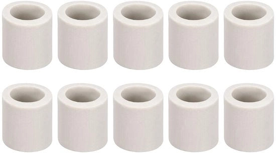 Impianti - Buis di isolamento ceramico - Diametro 9 mm - 10 pezzi - Protezione termica - Bunchi cavi - Duraturo - Buis di isolamento