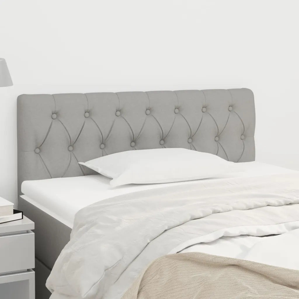 Testiera | Testata Grigio Chiaro 100x7x78/88 cm in Tessuto