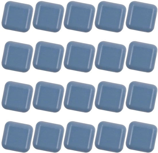 Regolatori di mobili in Teflon - Silenziosi e resistenti - 25 x 25 mm - Adesivi - Per mobili pesanti - 20 pezzi