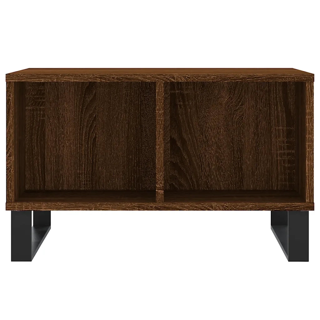 Tavolino da Salotto Rovere Marrone 60x50x36,5 cm in Multistrato 830555