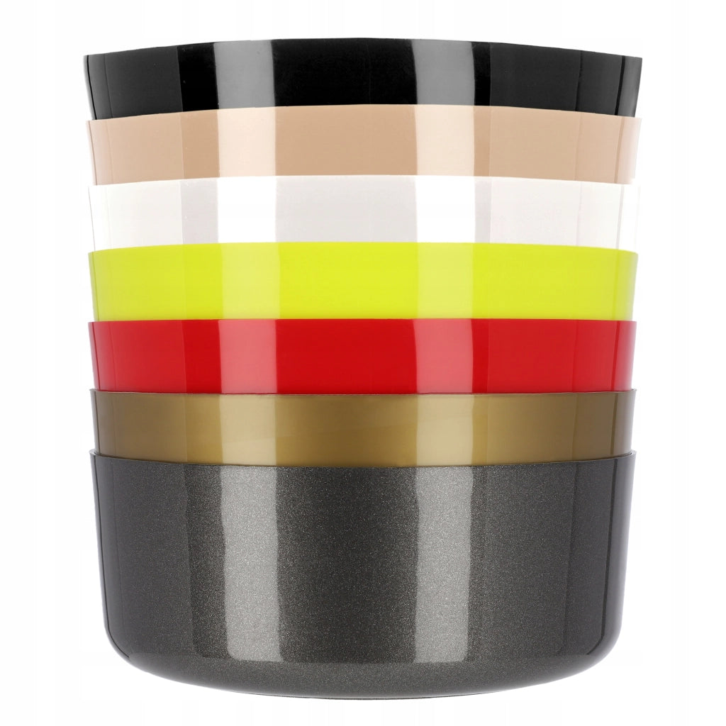 Vaso da fiori KADAX, coprivaso, ciotola bianca per composizioni floreali, rotondo, 26 cm