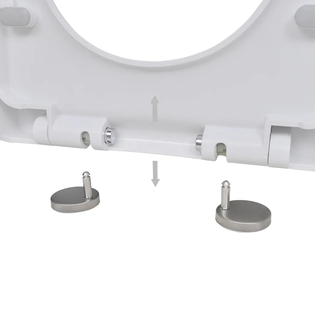 Copriwater a Chiusura Rallentata 2 pz Plastica Bianco CFW8762616