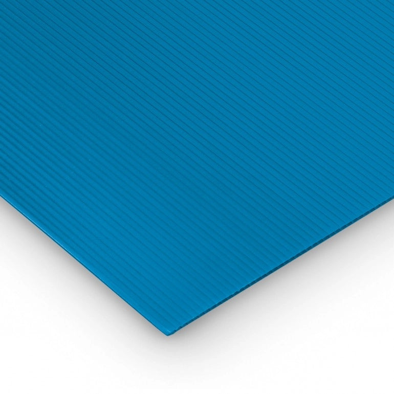 Polipropilene alveolare-polionda, colore Blu, 100 x 50 cm