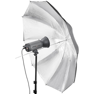 Ombrello reflex nero/argento, 150 cm